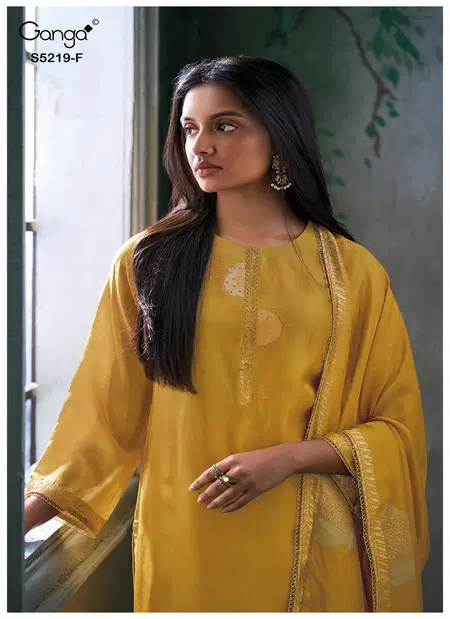 Jeeshka 5219 By Ganga Pure Viscose Printed Dress Material
